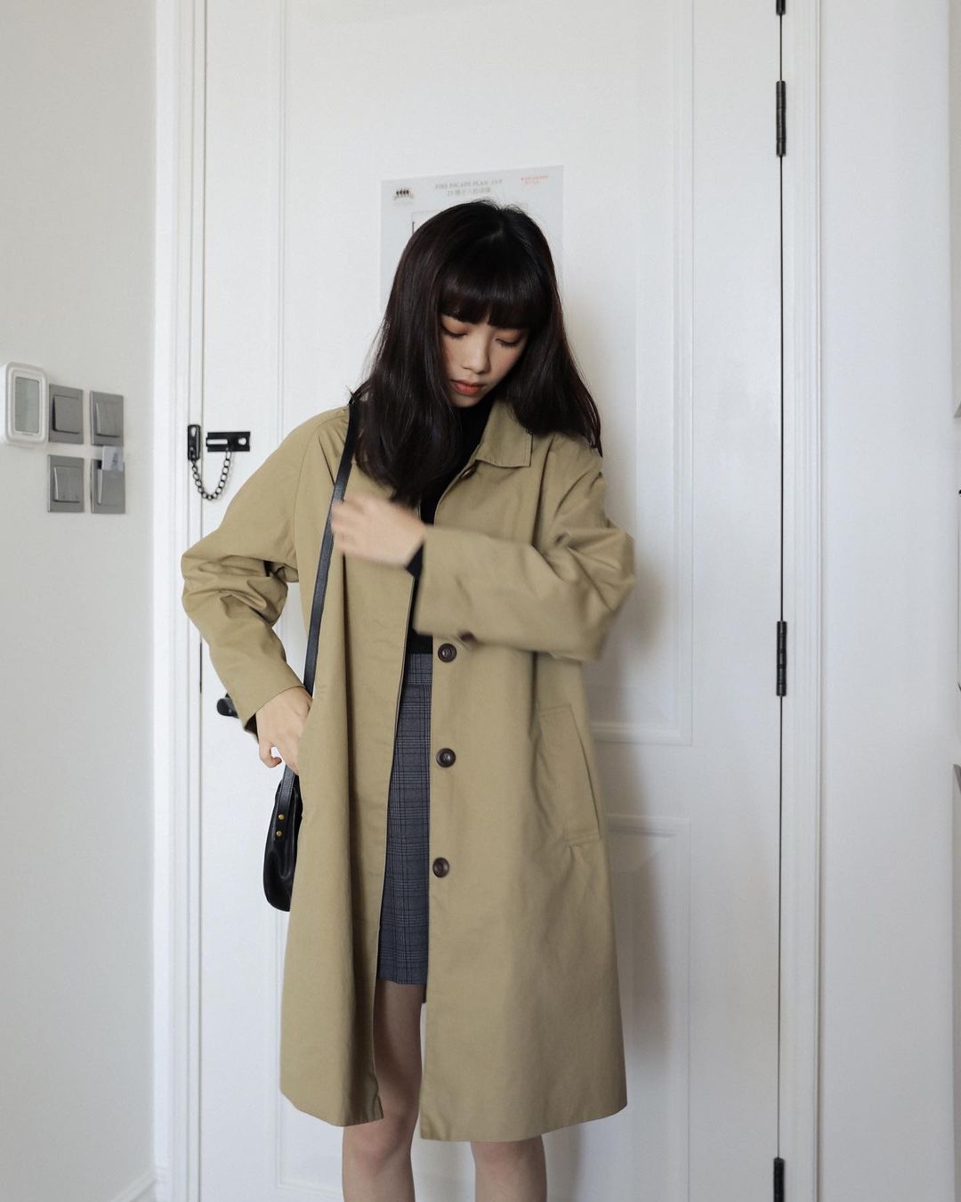  work coat米黃短版補貨了( 