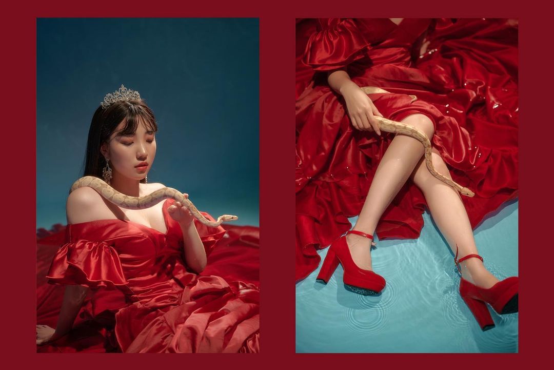  귀여운 뱀이랑 !! 자꾸 보고있으니까 �...