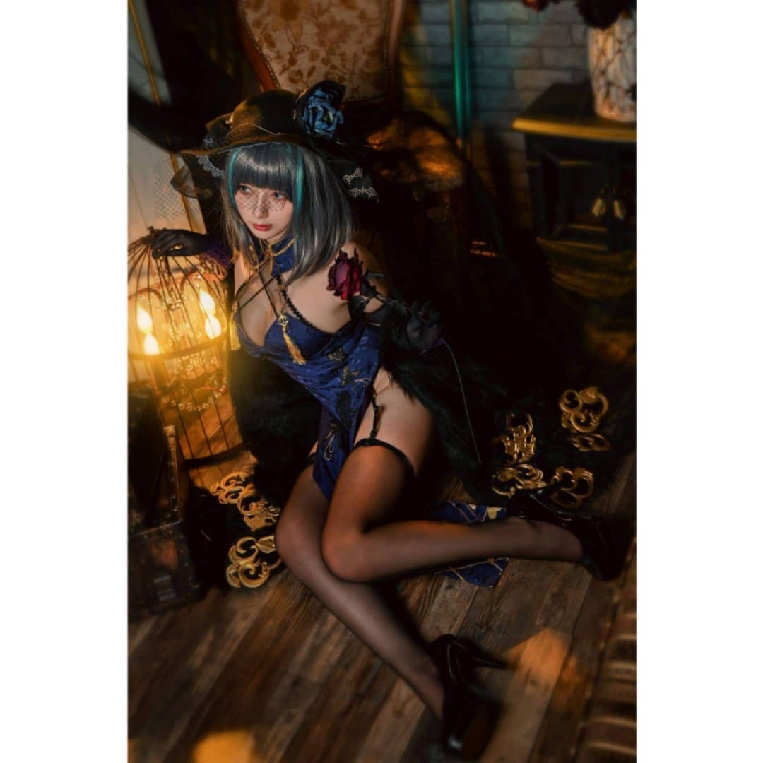  #Game #cosplay #azurlane #cheshire #cheongsam #qip...