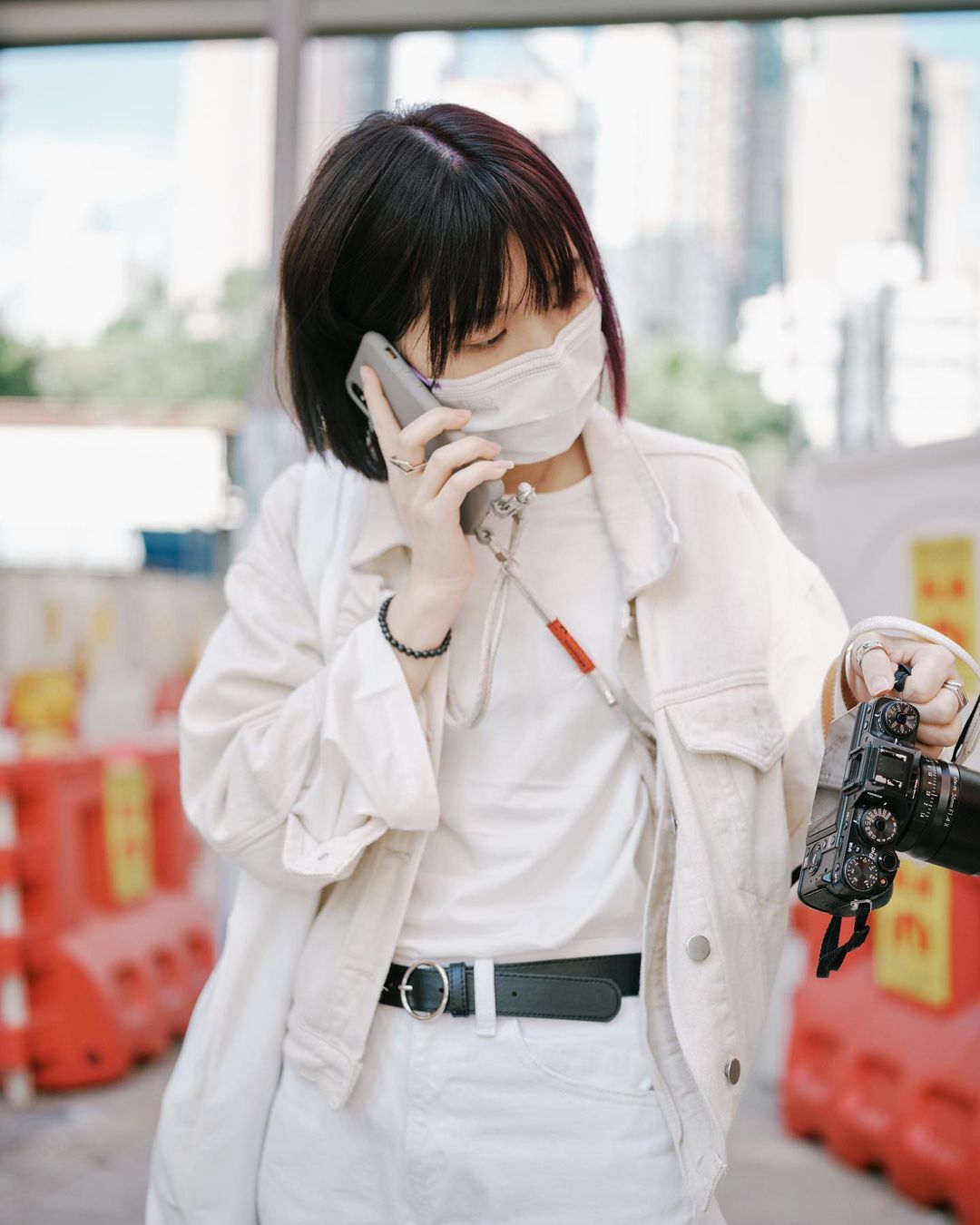  All white all right 
#ootd 
有新鏡頭 感到開...