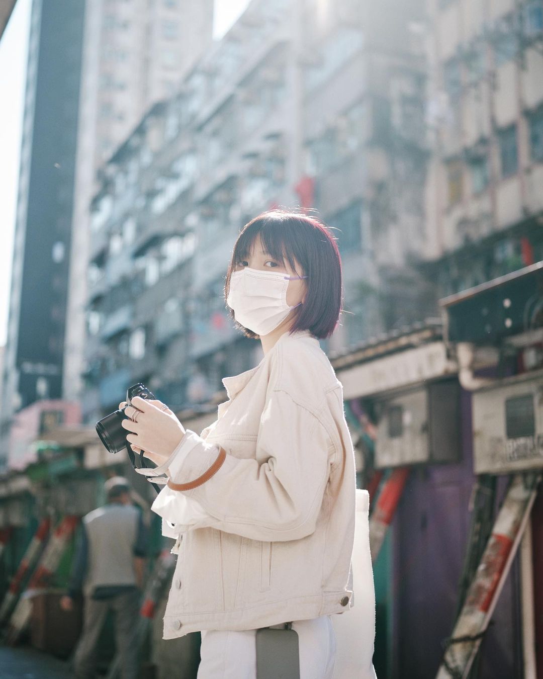  All white all right 
#ootd 
有新鏡頭 感到開...