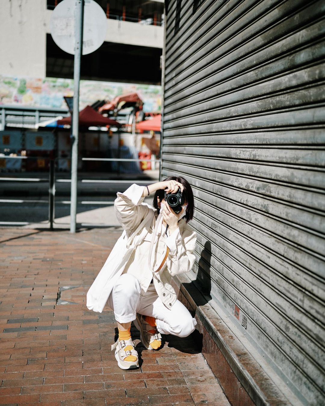  All white all right 
#ootd 
有新鏡頭 感到開...