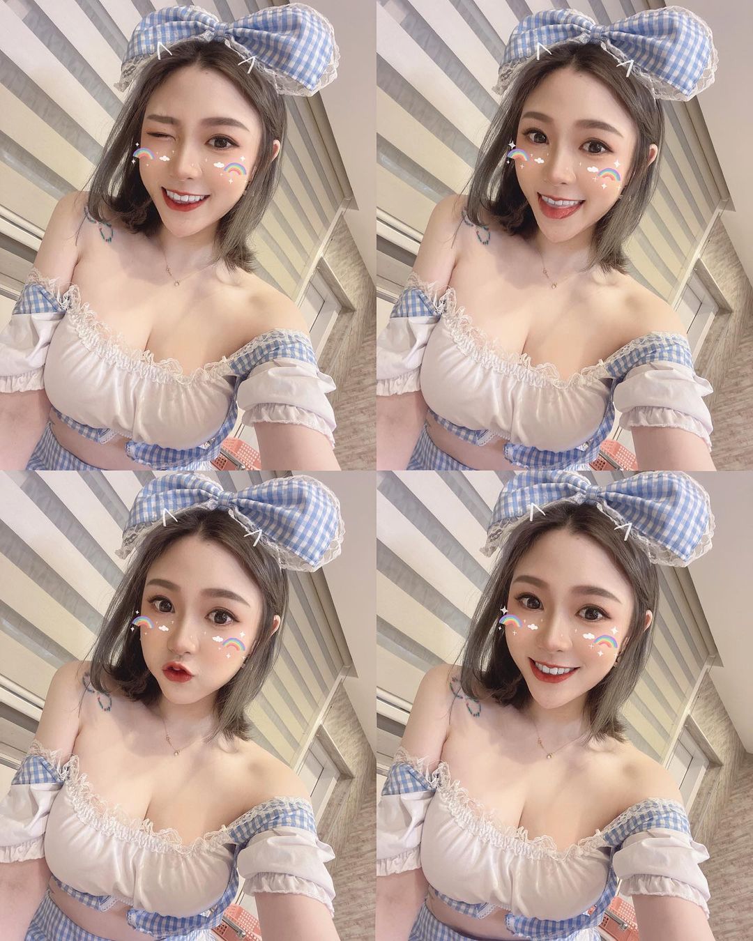  桌曆其中一套就是性感女僕啦(⁎⁍̴̛...
