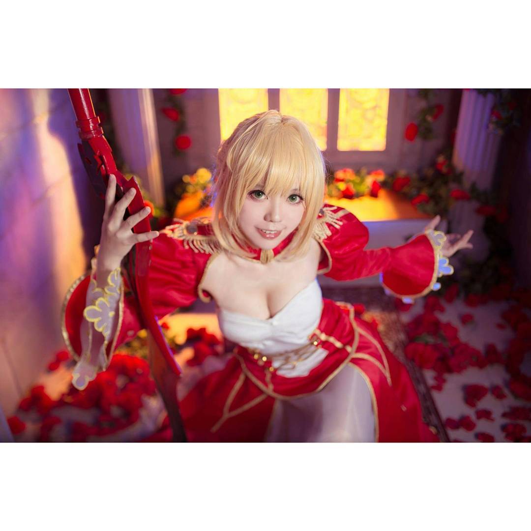  #Anime #cosplay #fate #fateextra #saber #nero #cla...