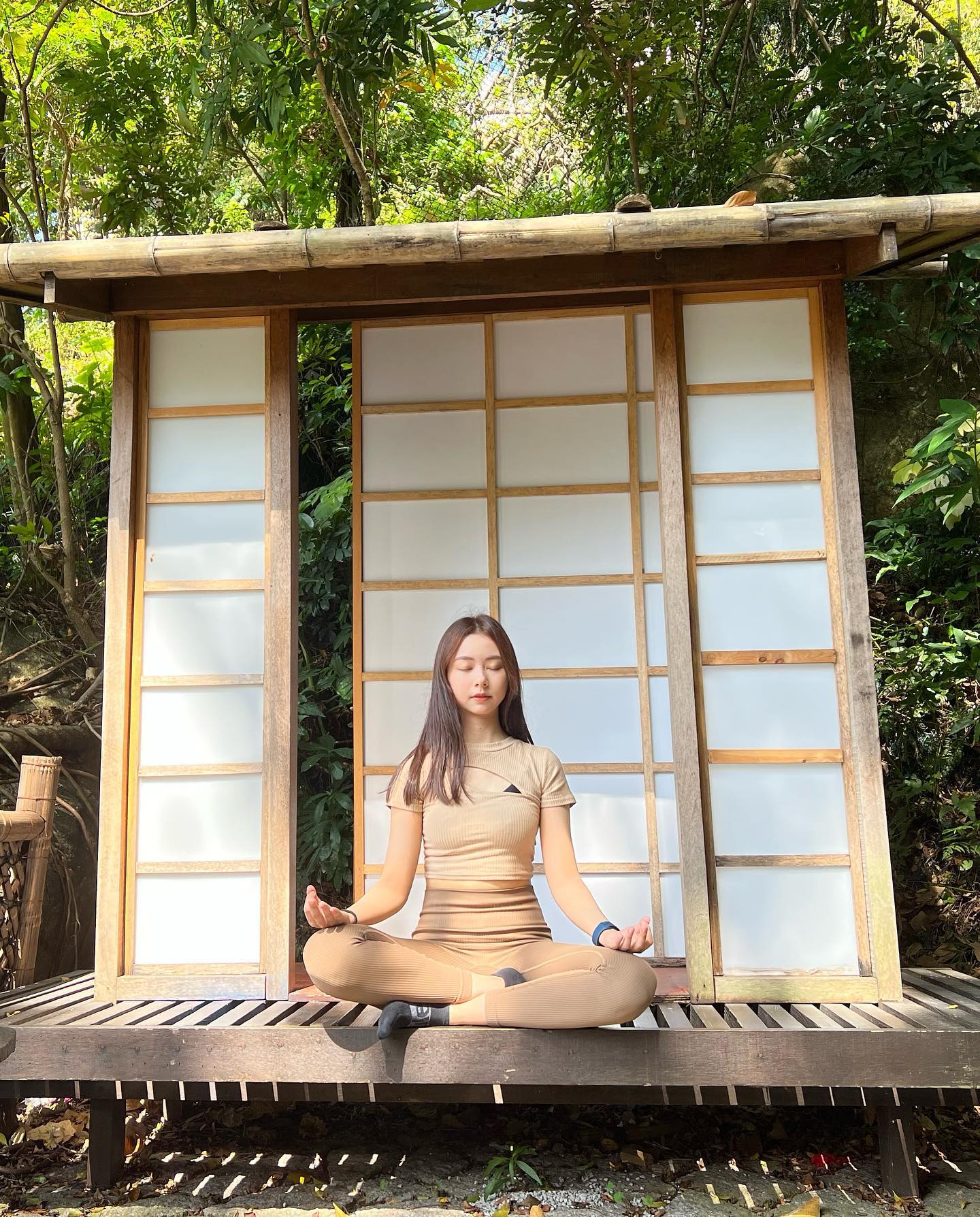  On my way to yoga practice
