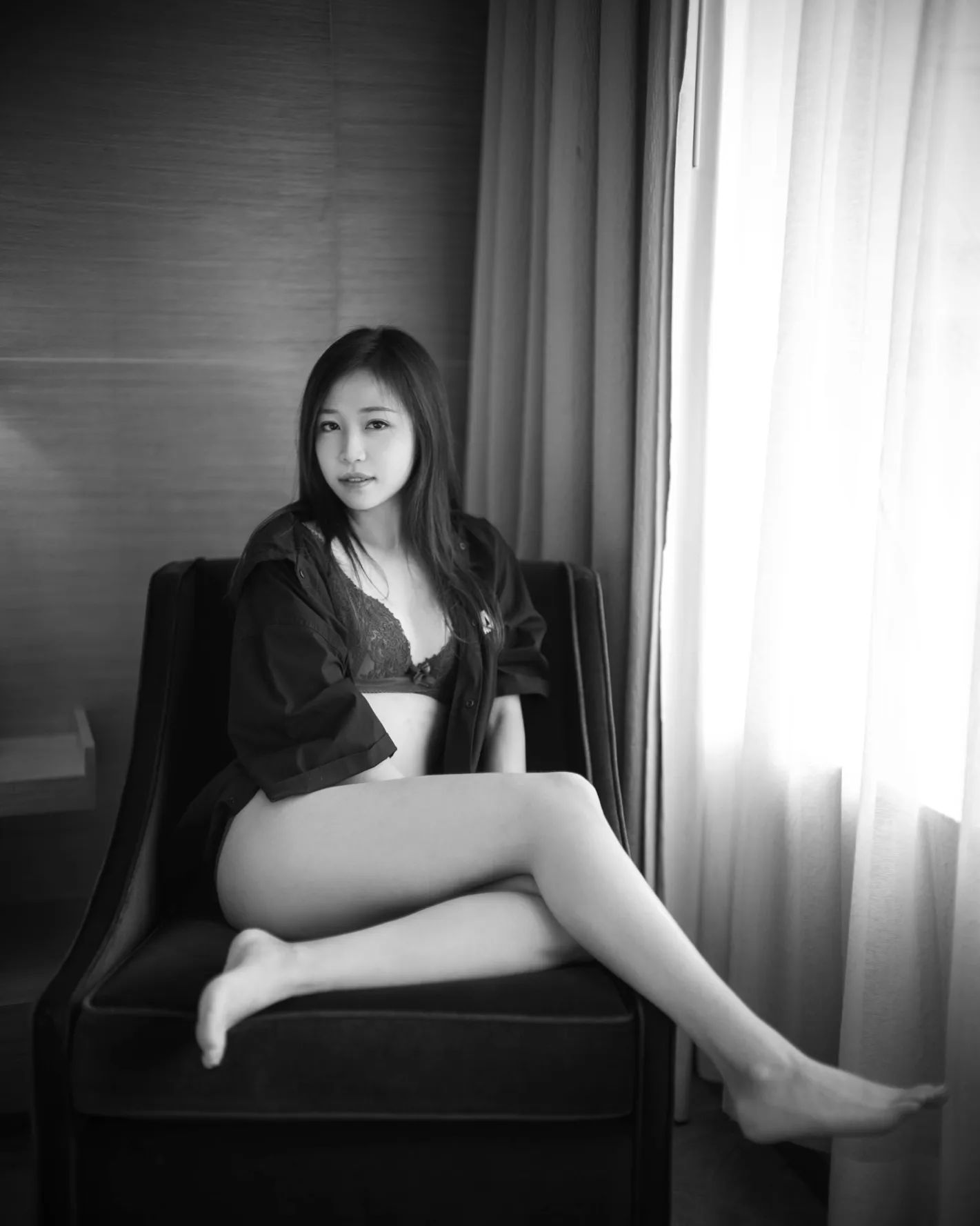  【 黑與白的平衡線 】
〖 素人写真 〗...