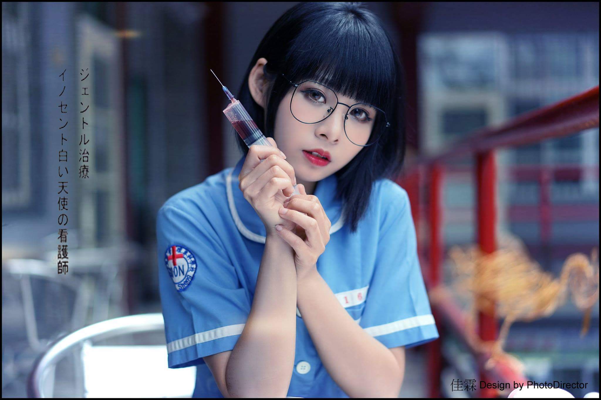  何佳霖第一次拍護校生