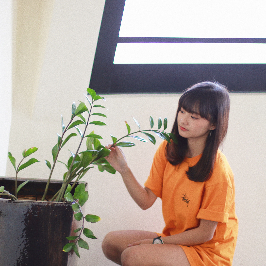  橙色上身圖