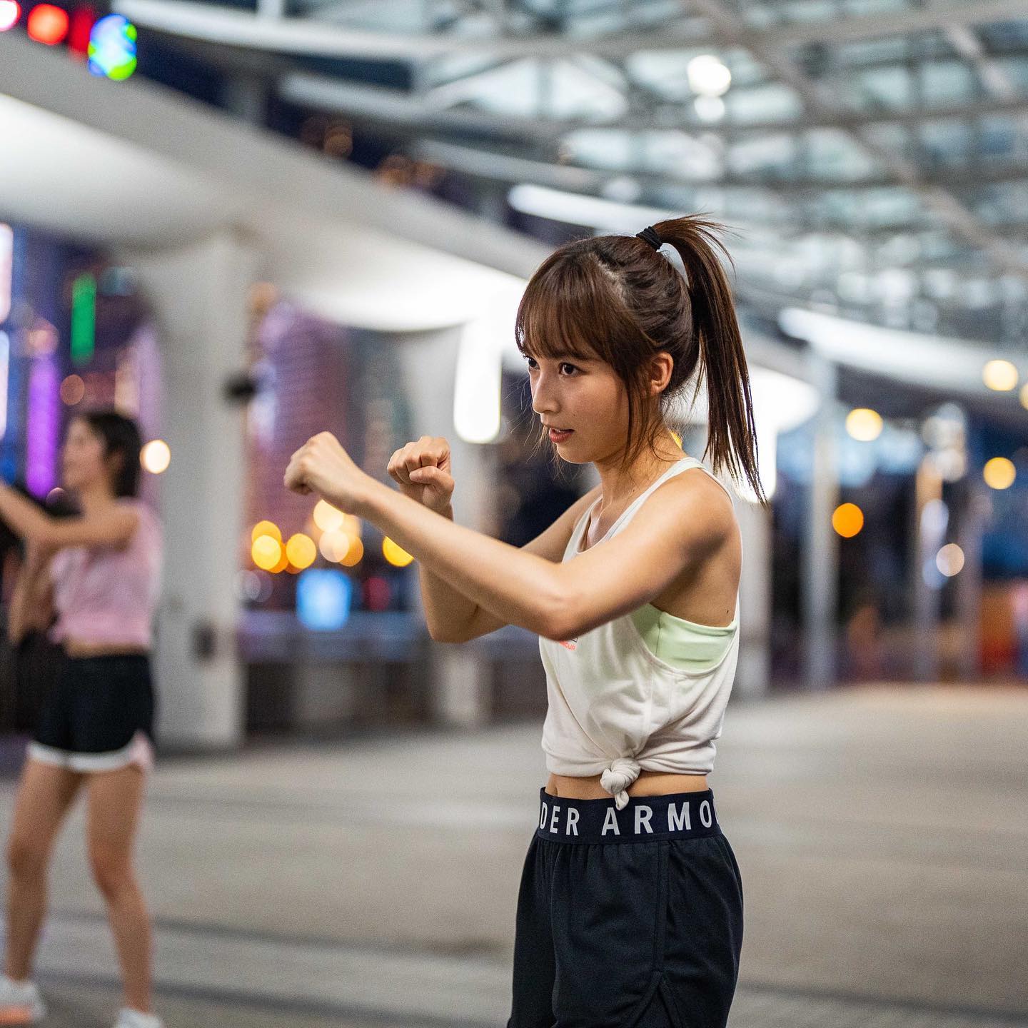  中環夜跑景色真係好靚