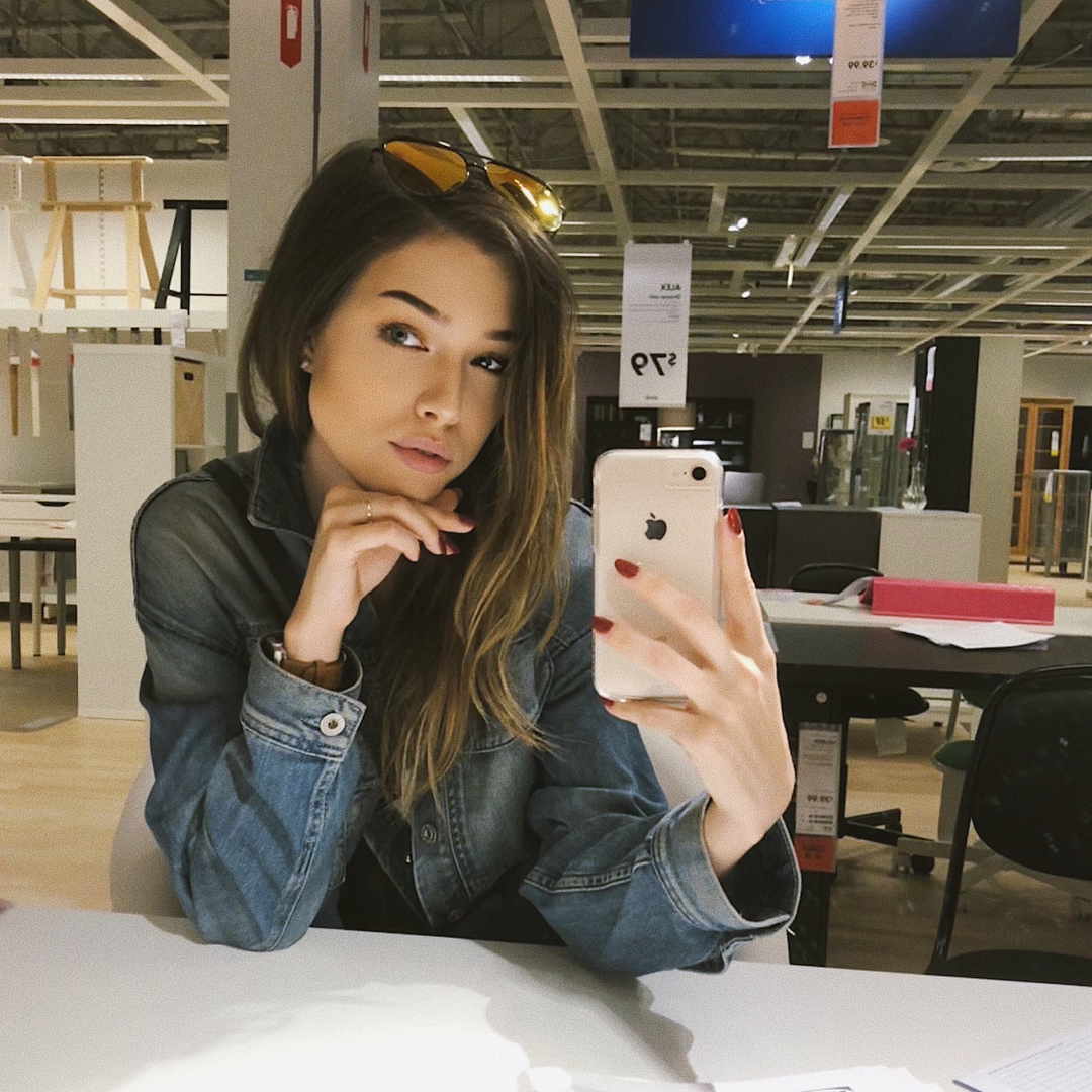  Testing the lighting at IKEA, of course. 
