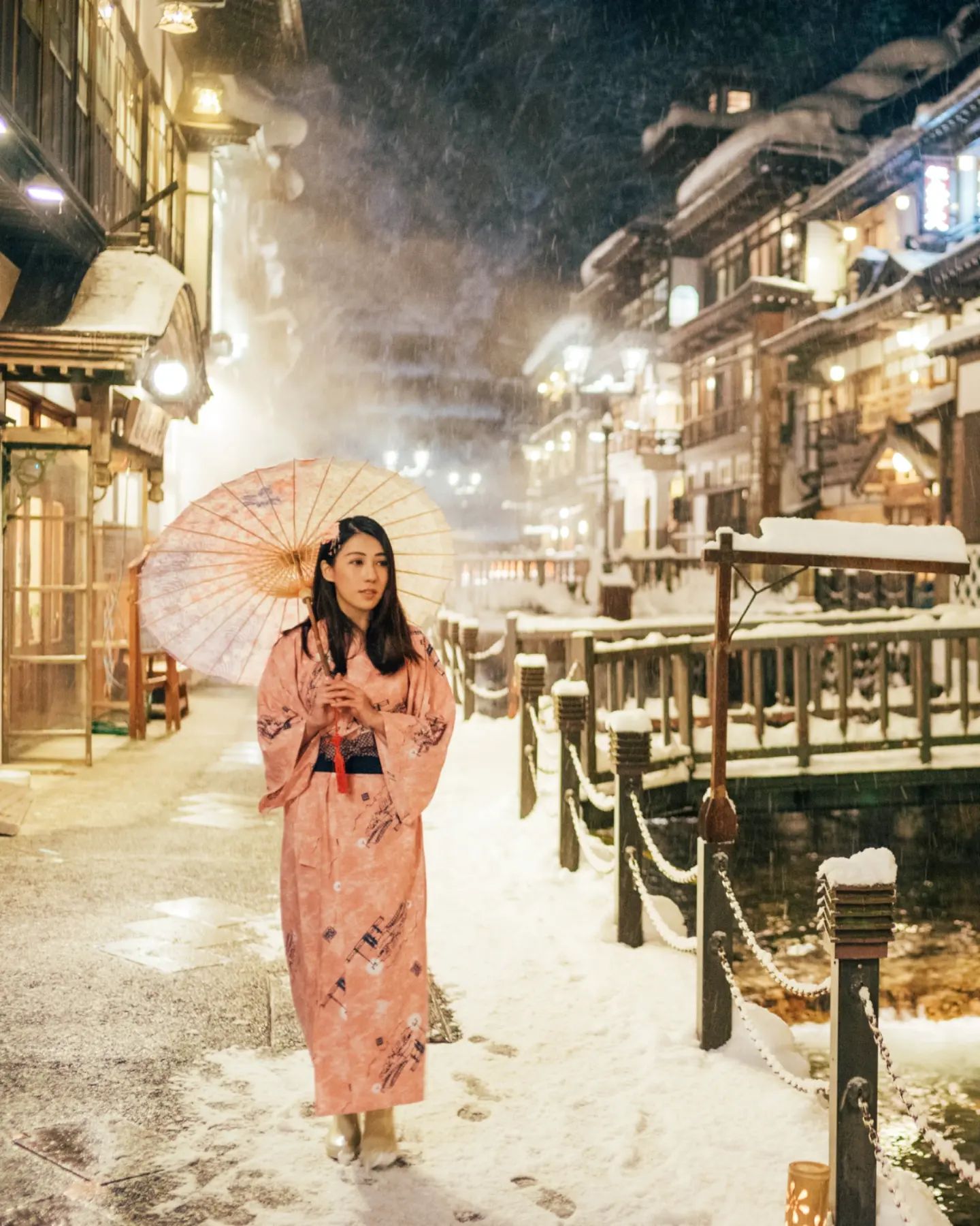  那時拍攝《雪國物語》系列，
北海道�...