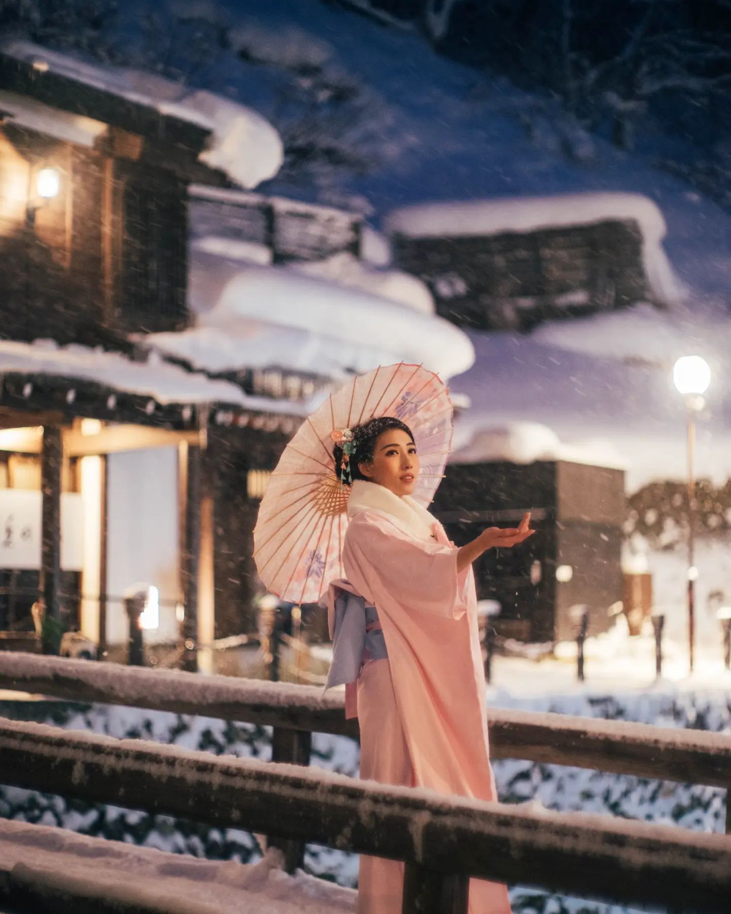  那時拍攝《雪國物語》系列，
北海道�...