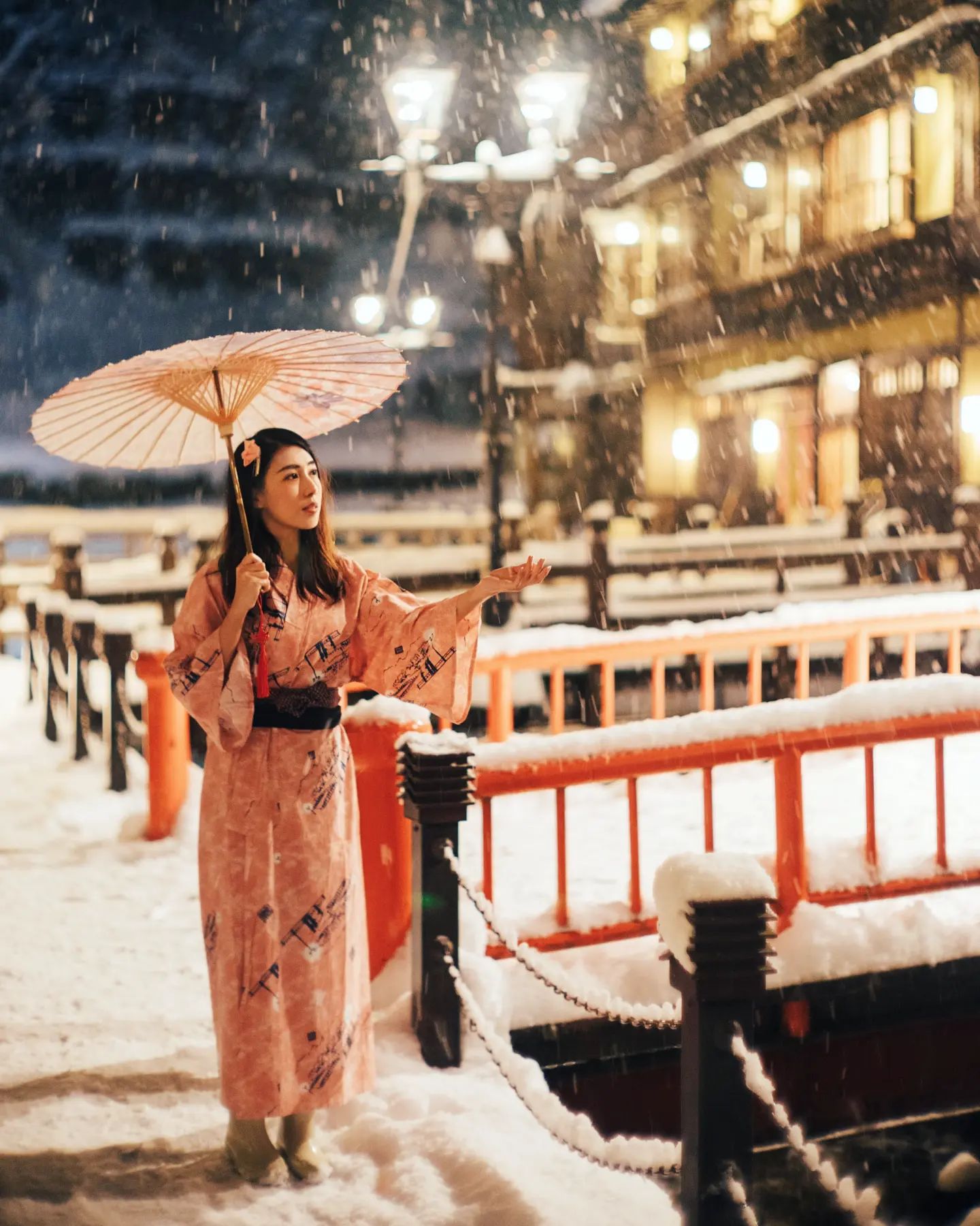  那時拍攝《雪國物語》系列，
北海道�...