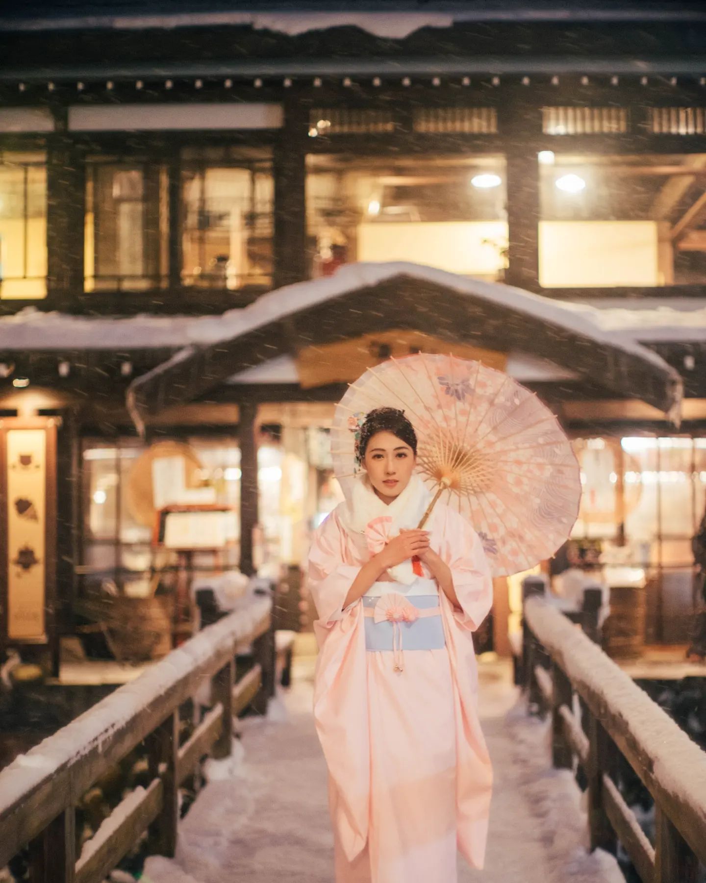  那時拍攝《雪國物語》系列，
北海道�...