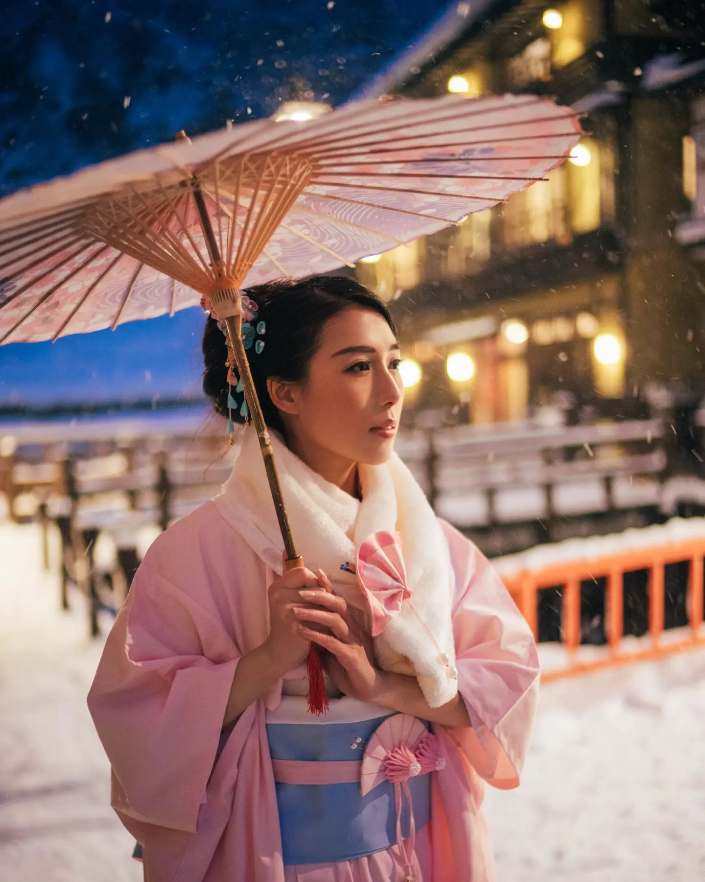 那時拍攝《雪國物語》系列，
北海道�...