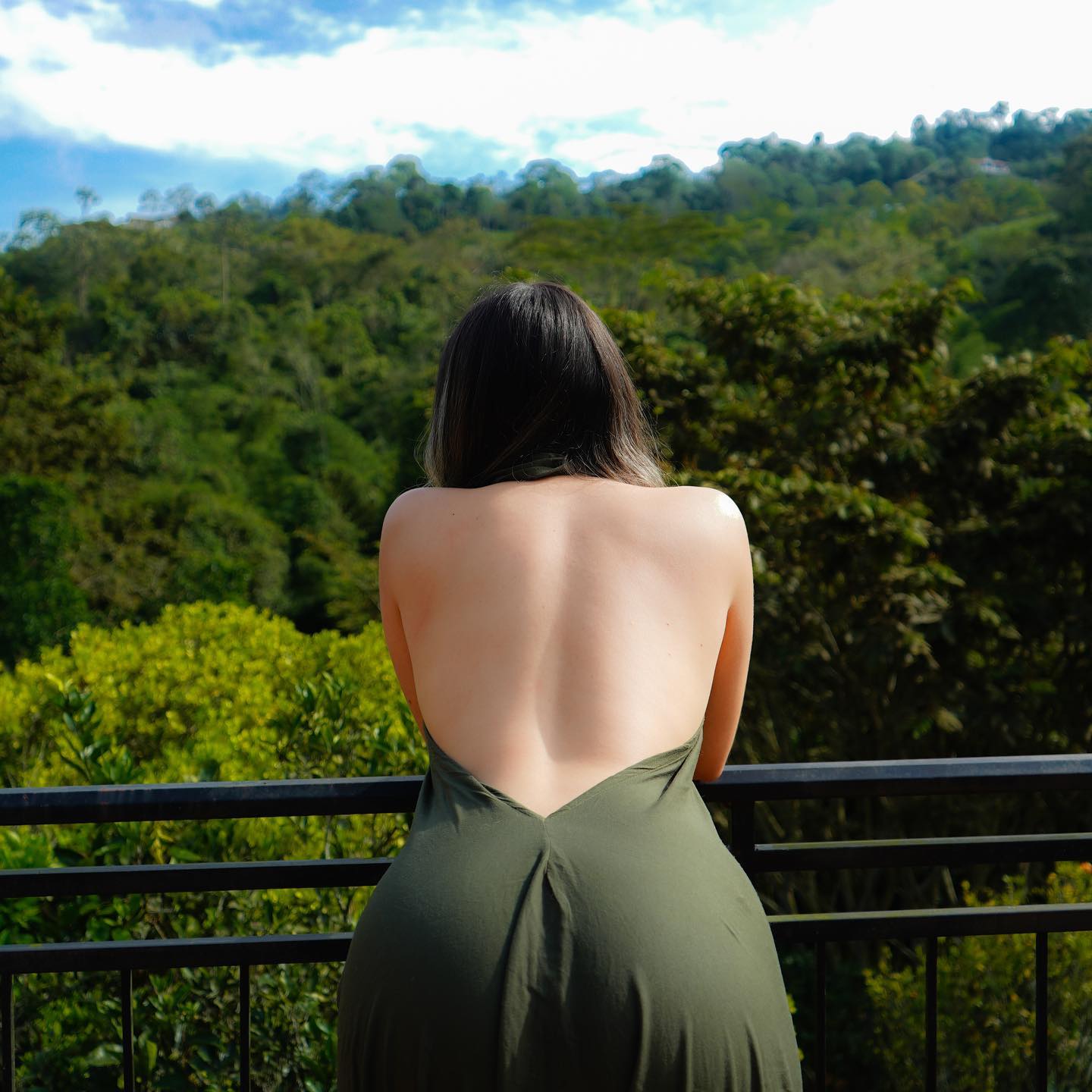  Intenté camuflarme con el paisaje. 