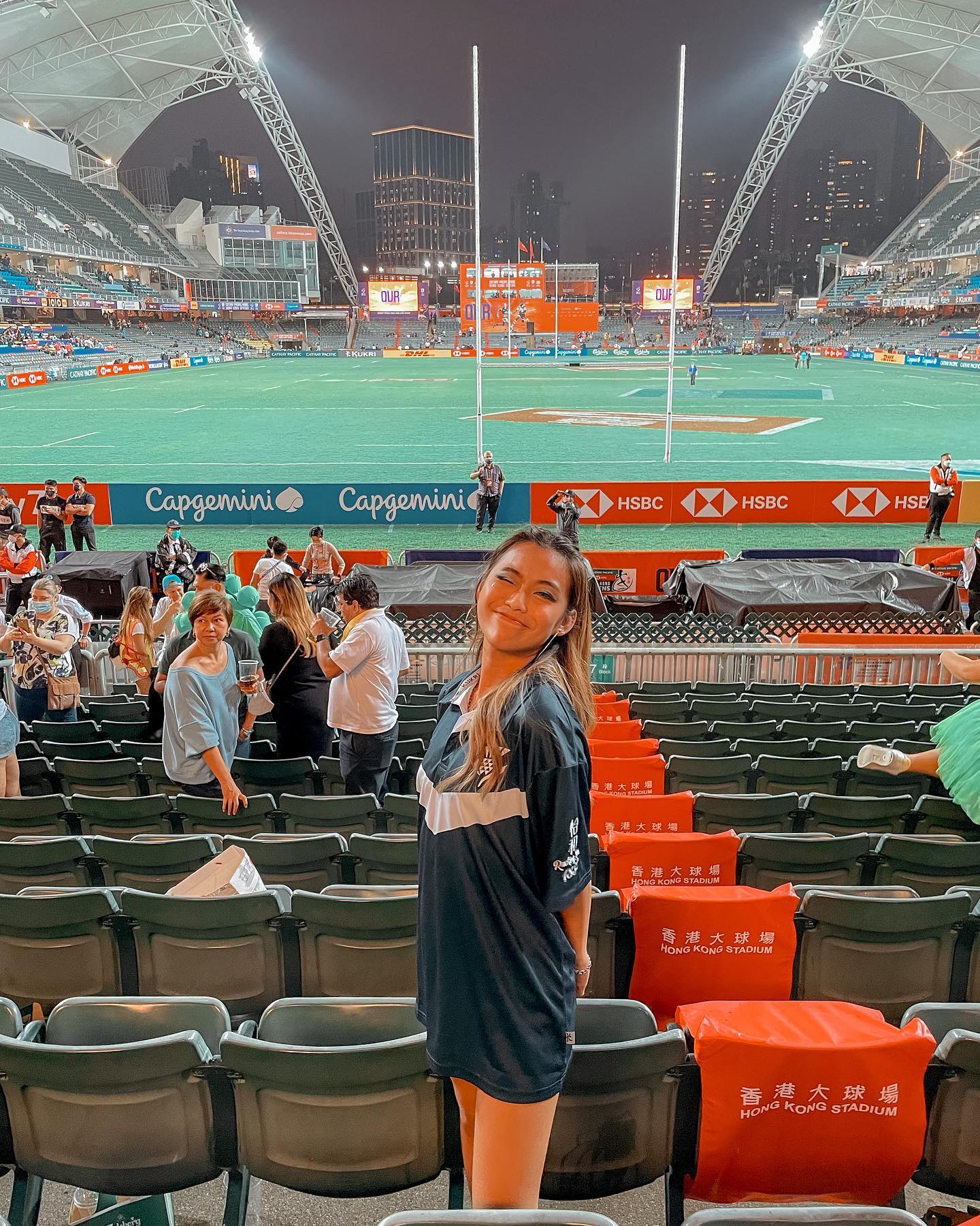  Great day! First time of watching rugby game