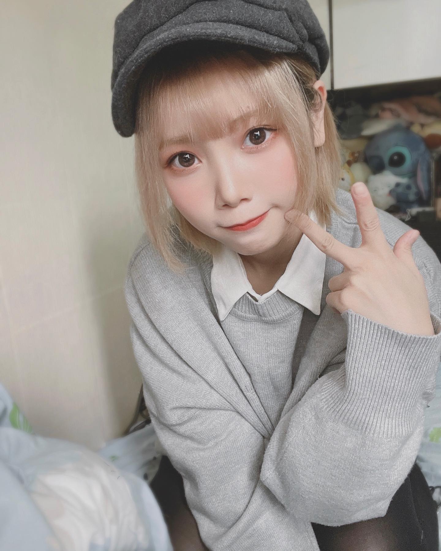  最近又中意返帶帽～