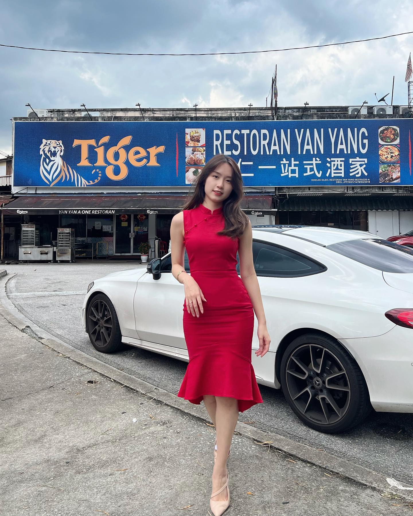  Feeling proud to fit in my 3-year old cny dress
