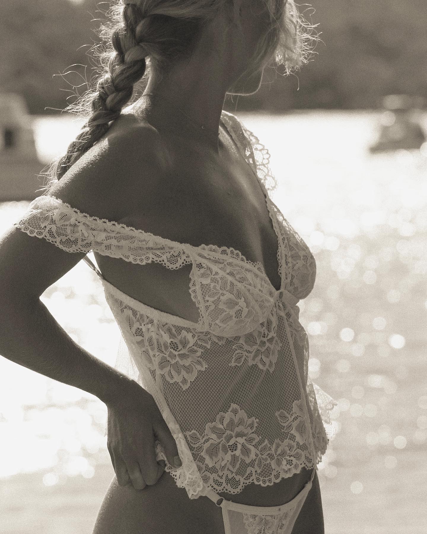  Chasing sunsets in the White Coquette set. 

By ou...
