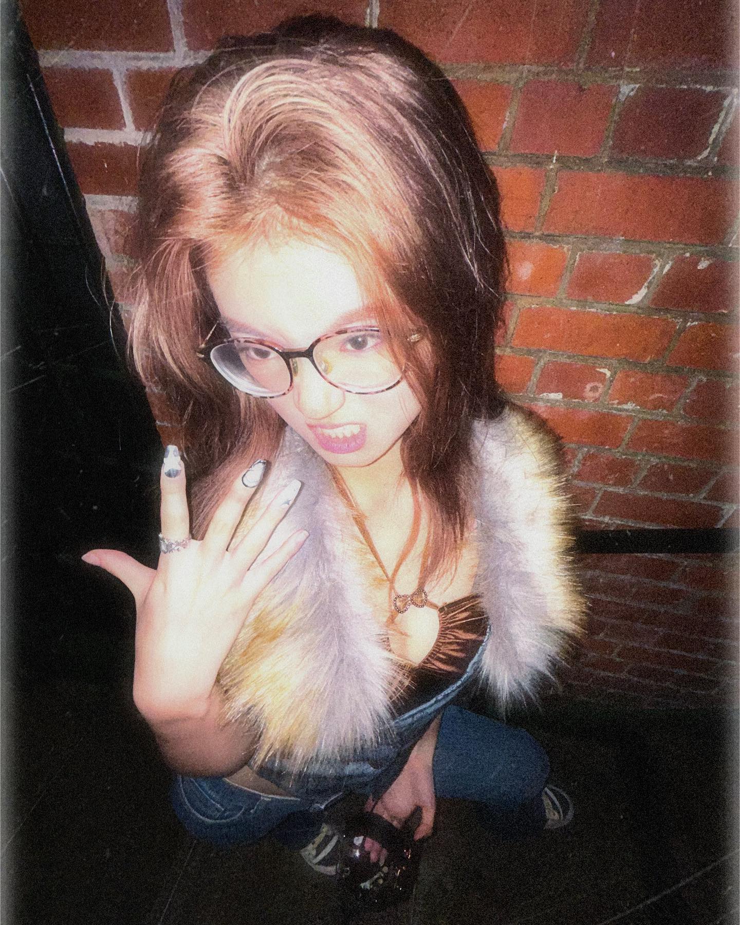  Posing with my broken nails