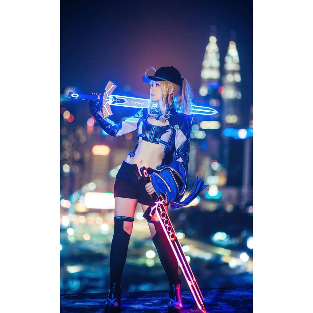  #Anime #cosplay #fate #fategrandorder #saber #myst...
