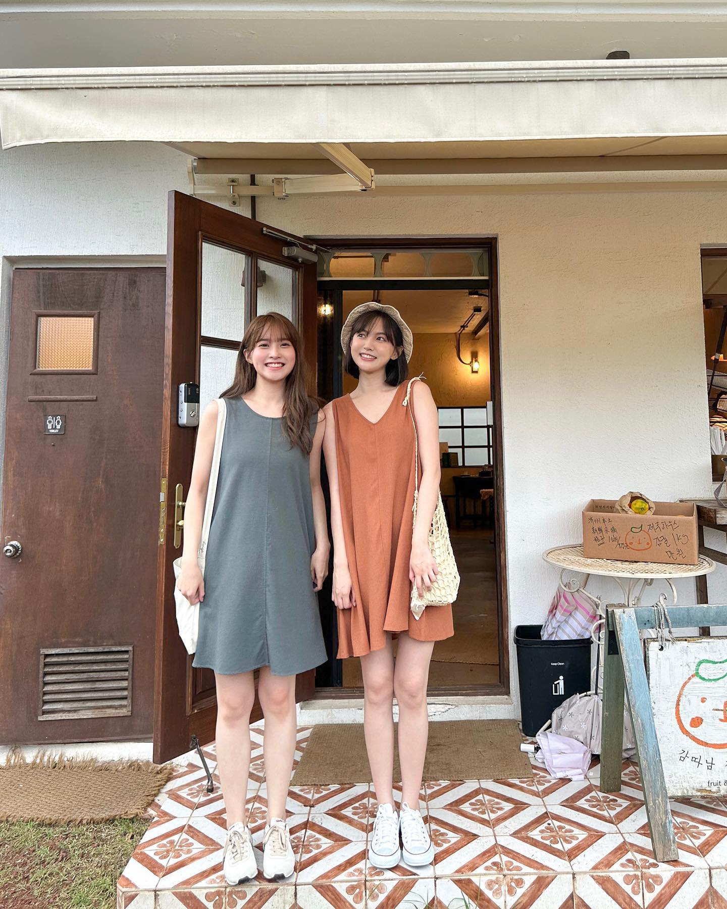  可日常可旅行感的亞麻連身裙