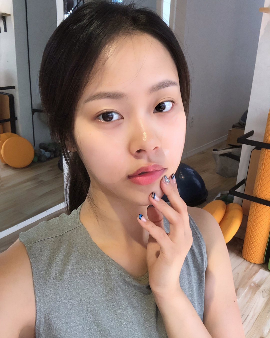  #오늘#아침 에도#☀️
운동하고 얼굴�...