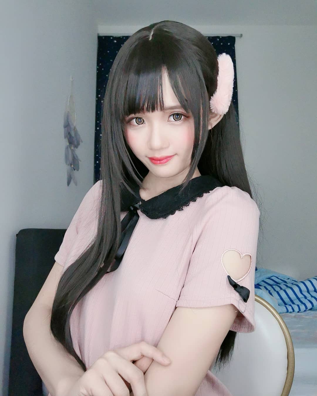  Cos 瓶兒的假髮直出私服感覺也不錯~ 黑長直果然有種魔力呀