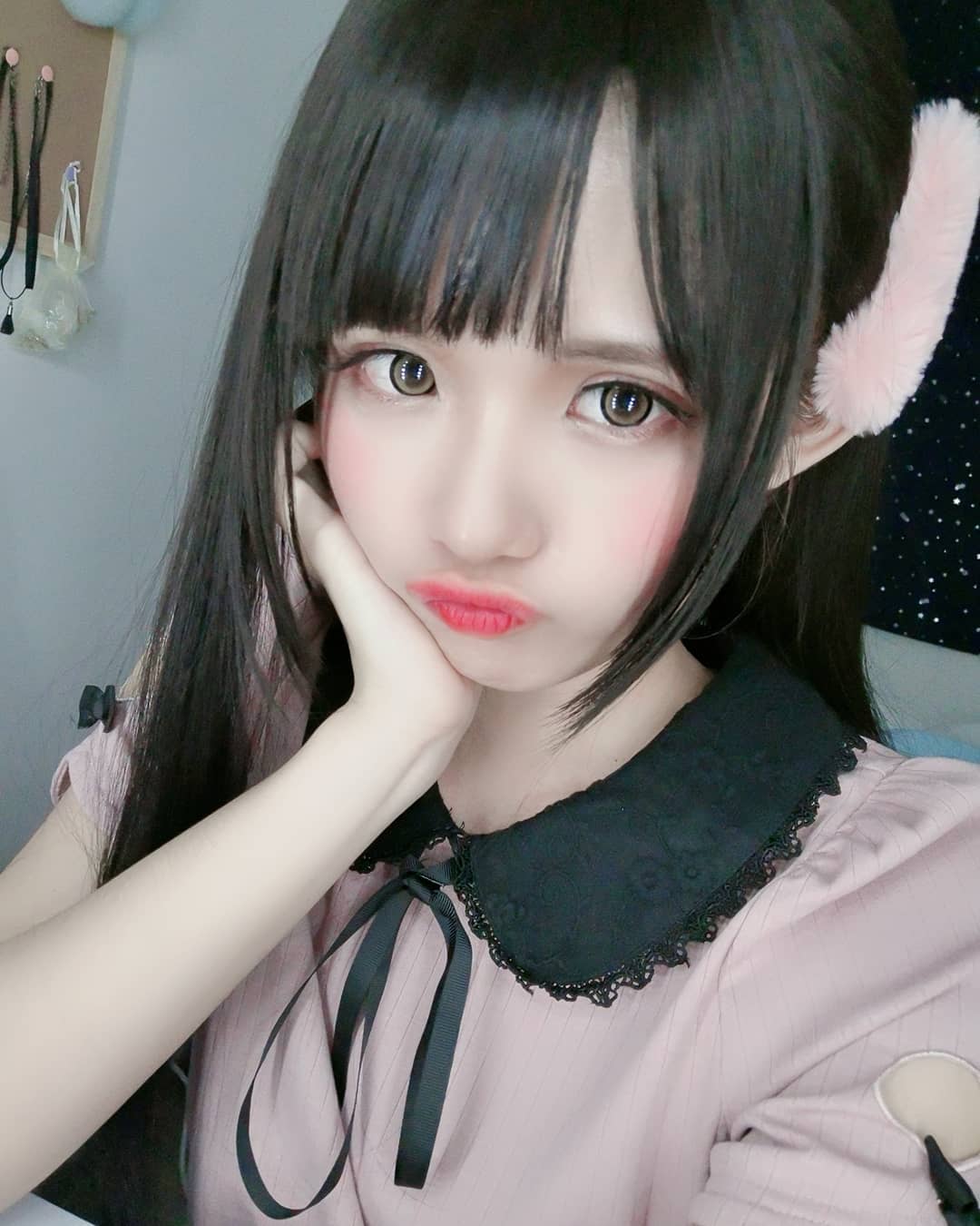 Cos 瓶兒的假髮直出私服感覺也不錯~ 黑長直果然有種魔力呀