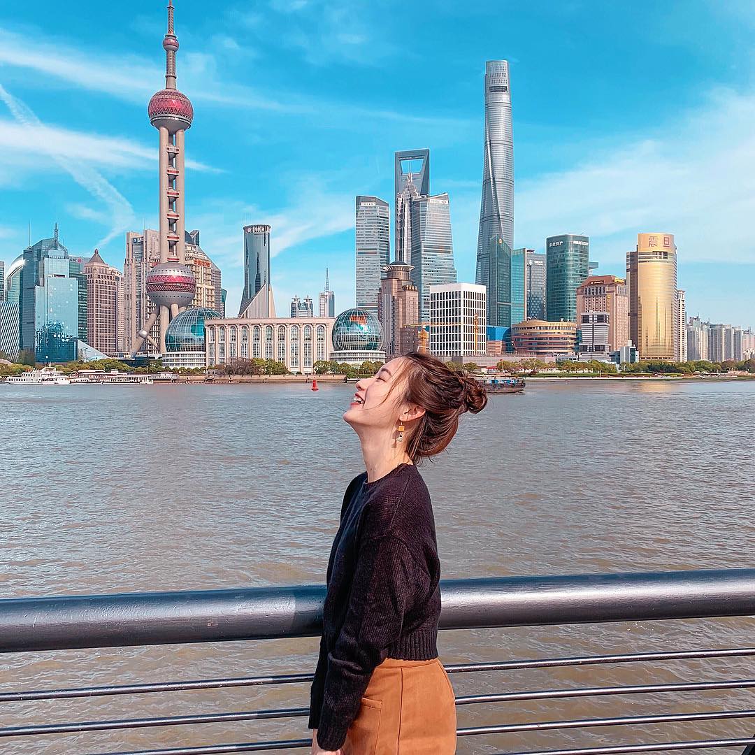 每次去上海都大藍天