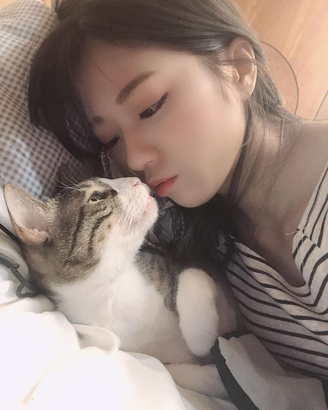  當我難過的時候
我希望你跟貓一樣能對我撒嬌
當我開心的時候
我希望可以咬你屁股（咦?