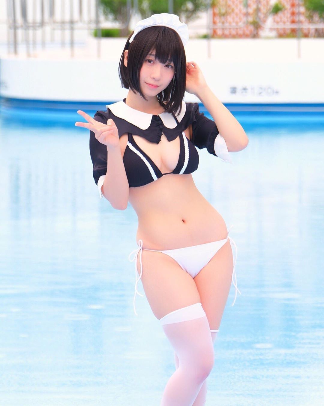  メイド水着☺️